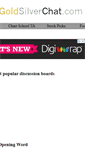 Mobile Screenshot of goldsilverchat.com